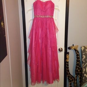 pink prom dress
